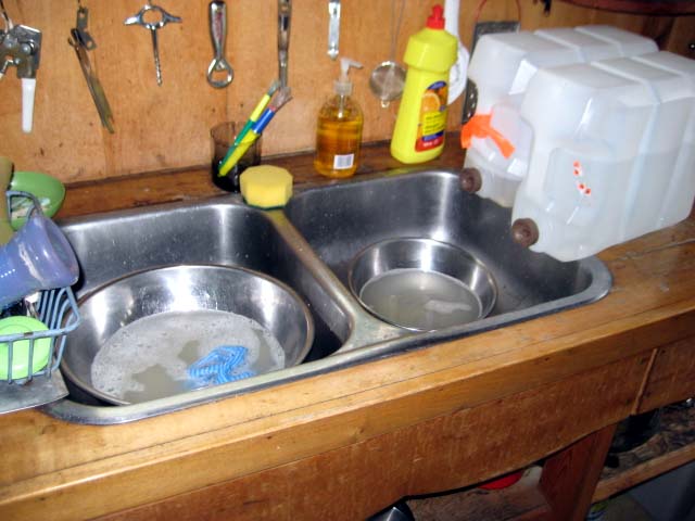 My sink, sans running water